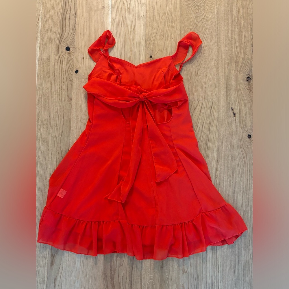 NWOT Ruffle Mini Dress - Picture 6 of 6